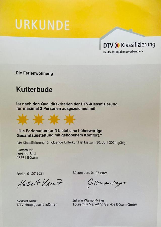 Kutterbude Buesum - Bude I Bagian luar foto